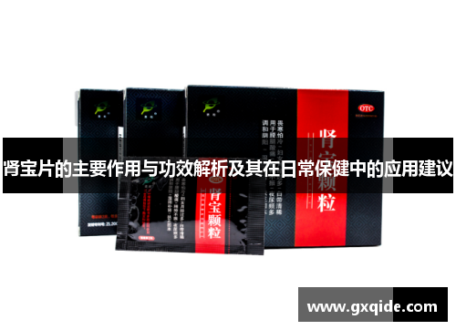 肾宝片的主要作用与功效解析及其在日常保健中的应用建议